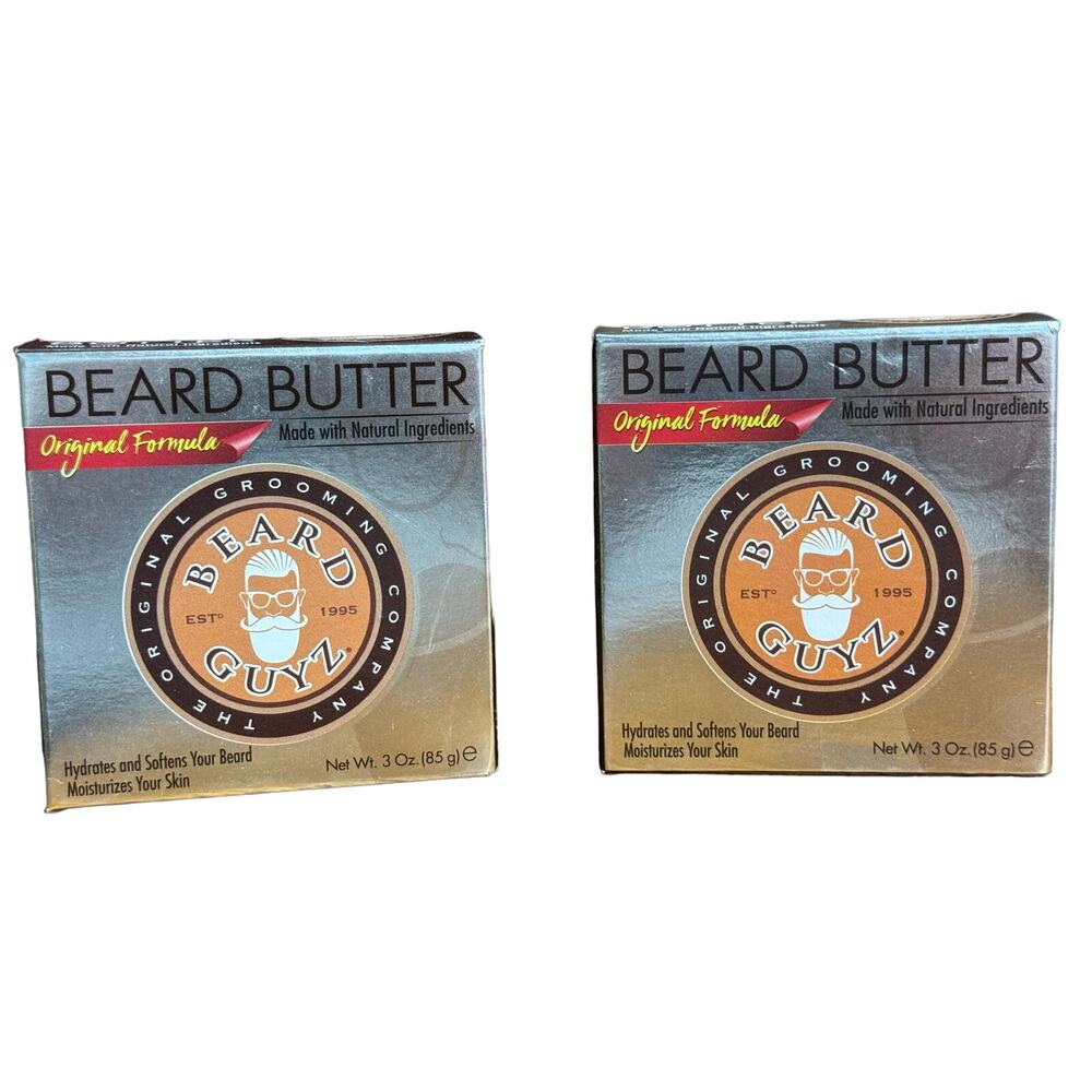 Beard Guyz Beard Butter Original Formula Hydrates Softens Beard 3oz EA